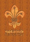 Notatnik harcerski - lilijka drewno