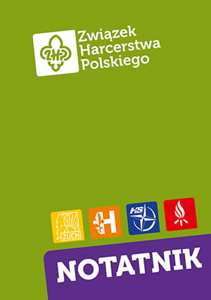 Notatnik harcerski - logo ZHP
