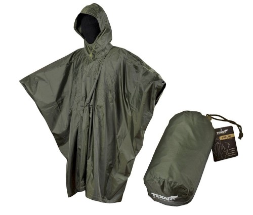 Poncho Ripstop Oliwkowe
