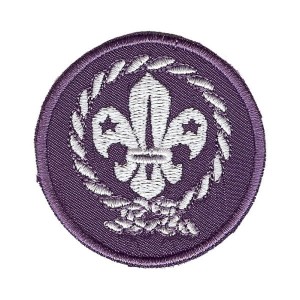 Lilijka WOSM haftowana
